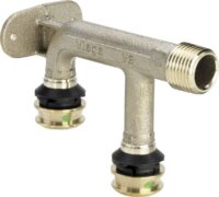 Viega Doppelwandscheibe mit SC Raxofix 5325.6 in 20mmxR1/2x20mm Siliziumbronze