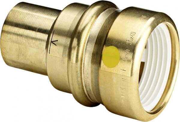 Viega Einsteckstück mit SC Geopress G 9615.1G in 22x32mm Rotguss