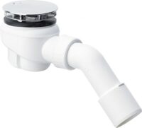 Ablaufgarnitur Domoplex 6929 208615 90x40x50mm Abg.45Gr.,f.65mm Ablauflo vc