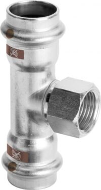 Viega T-Stück mit SC Temponox 1717.2 in 54mmxRp1/2x54mm Stahl nichtrostend