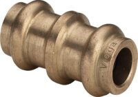 Muffe PROFIPRESS 9778.0 12x10 aus Rotguss, reduziert, Nr.335953,für Heizung