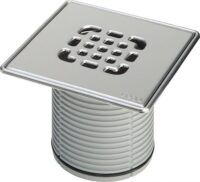 Aufsatz VIEGA 4934.5, 555450 150x150mm verschraubt mit Edelstahl-Rahmen