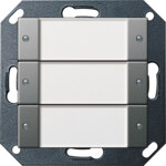 Gira Tastsensor KNX Unterputz Edelstahl 3-fach 6pkt LED System 55 2003600