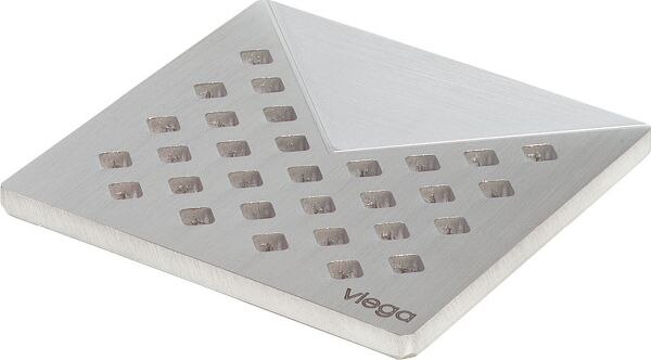 Rost VISIGN RS1 VIEGA 4928.1, 492281 94x94mm, aus Edelstahl massiv