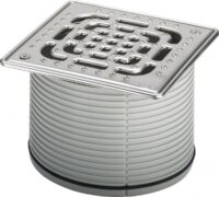 Aufsatz VIEGA 4933.7, 560775 150x150mm mit ES-Rahmen, gezog Es Rost