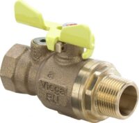 Gas-Kugelhahn VIEGA 2671.5, 586928 3/4", Rotguss, mit Pruefoeffnung