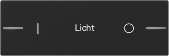 Gira Gira Tastwippe schwarz matt Kunststoff Thermopl 3-fach 8623005