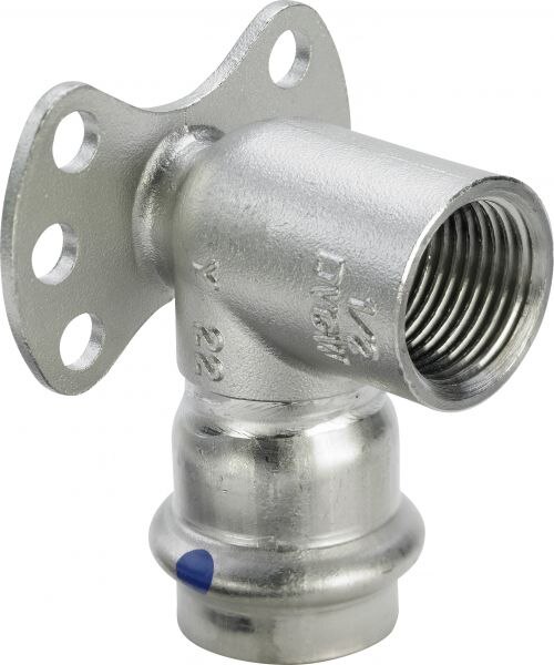 Viega Wandscheibe mit SC Sanpress Inox 2325.5LF in LABS-frei in 28mm x Rp1