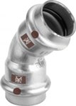 Viega Bogen TEMPONOX 1726 IxI, 28mm, 45 Grad, Stahl nichtrostend