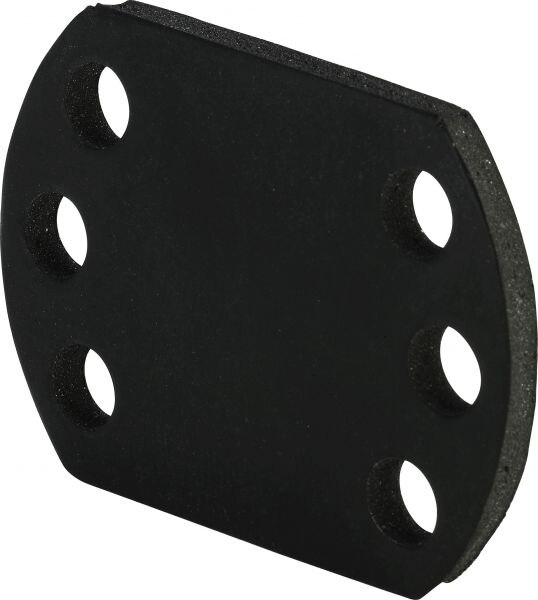 Viega Gummiplatte Sanfix 8013.25 in 52x38x4mm Gummi schwarz