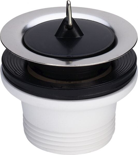 Spueltisch-Ventil VIEGA 7432 102678 11/2"x70 mit Haken, Hoehe 40mm, Kunststoff