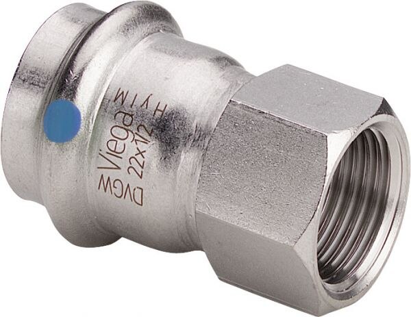 Viega Übergangsst. mit SC Sanpress Inox 2312LF in LABS-frei in 22mm x Rp3/4