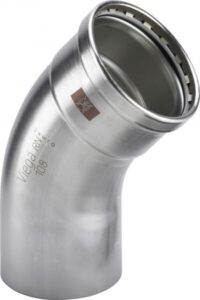 Viega Bogen TEMPONOX XL 1726.1XL IxA, 88,9mm, 45 Grad, Stahl nichtrostend
