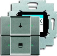Busch-Jaeger Tastsensor KNX PowN Unterputz grau 6126/01-803 metallic 2-fach 2pkt LED