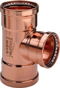 T-Stück PROFIPRESS 2418XL, 64,0x35x64,0 577735, aus Kupfer, für Wasser