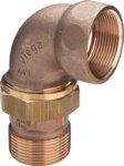 Rotguss-Winkel-Verschraubung 3088 11/4" einerseits AG, andererseits IG DVGW