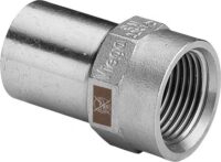 Viega Einsteckstück Temponox 1712.1 in 15mmxRp1/2 Stahl nichtrostend