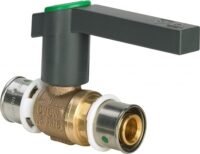 Kugelhahn VIEGA 2170 25mm 587291, aus Rotguss, mit Sanfix-P-Anschluss