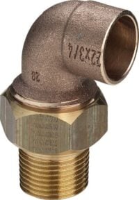 Rotguss-Winkelverschraubung 94098 G 28x1", AG, pro Stück