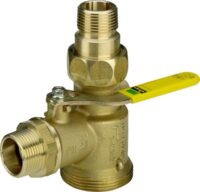 Bild vom Produkt: Gasz.Kugeleckhahn VIEGA G2111.1, 525088 1" AG, f.Einst.abschliessbar,plombierbar