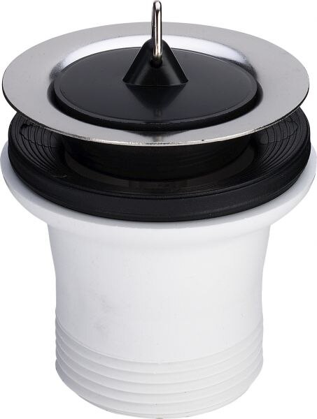 Spueltisch-Ventil VIEGA 7622 108519 11/2"x70 mit Haken, Hoehe 55mm, Kunststoff