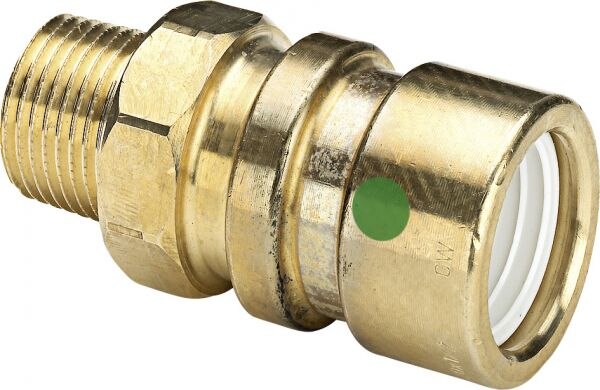 Viega Übergangsstück mit SC Geopress 9611TW in 50mm x R1 1/2 Rotguss