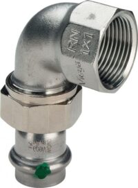 Winkelverschraubung SANPRESS INOX 2355 54x2, 437374, IG, flachdichtend, a nichtrost St.