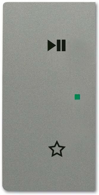 Busch-Jaeger Busch-Jaeger Wippe Sensor grau metallic 6237-21-803 diverse Symbole für Bussystem