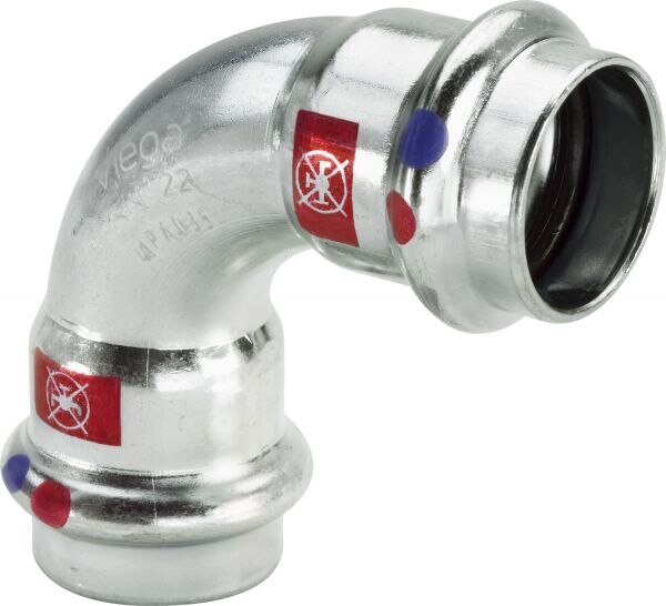 Viega Bogen 90 Grad mit SC Prestabo 1116LF in LABS-frei in 22mm