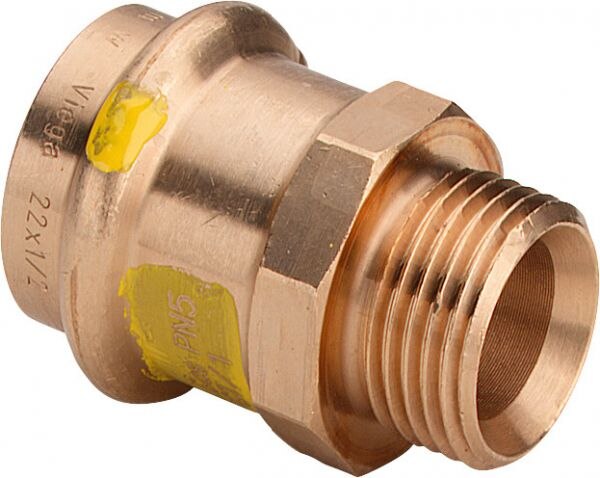 Übergangsstück PROFIPRESS-G 2611.5 15x3/4, aus Rotguss, 382803, für Gas