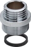 Uebergang 3253 rund 448356 M24x1ax1/2a, verchromt