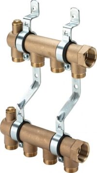 Verteiler VIEGA 1052, 138615 3 Anschluesse, 130mm für Heizung