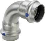 Viega Bogen 90 Grad mit SC Sanpress Inox 2316LF in LABS-frei in 42mm