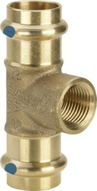 Viega T-Stück mit SC Sanpress 2217.2LF in LABS-frei in 15mmxRp1/2x15mm Rg