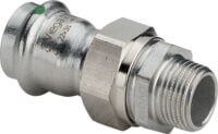 Verschraubung SANPRESS INOX 2365 438302 22x3/4, AG, flachdichtend, a nichtrostendem Stahl