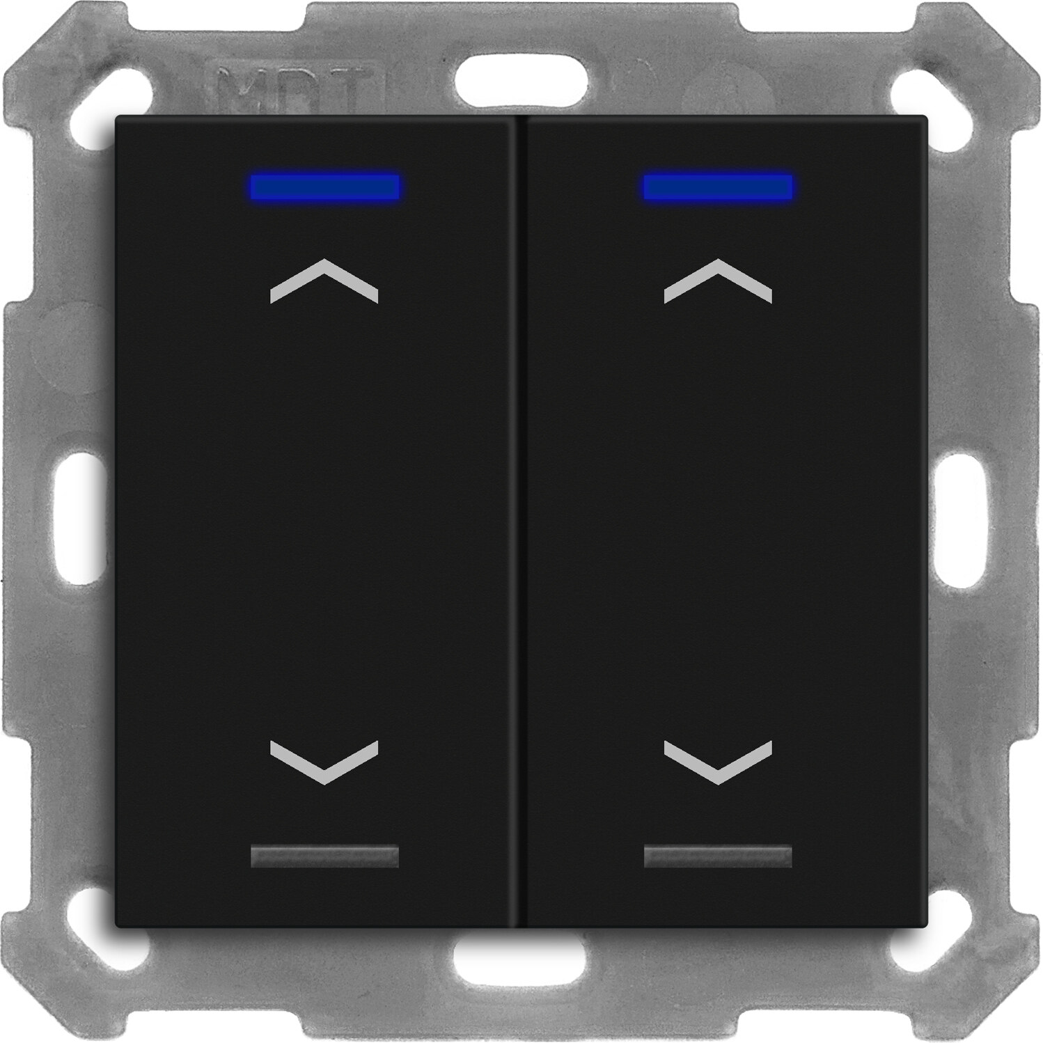 MDT MDT Tastsensor Bussystem KNX- Unterputz schwarz matt 2-fach 4pkt RF-TAL55T206.A1