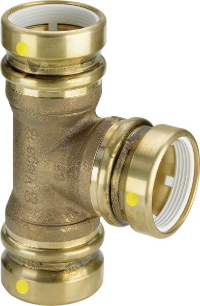 Viega T-Stück mit SC Geopress 9618G in 50mm Rotguss