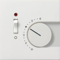 GIRA Drehknopf Raumtemp rws mt Fläche 1492112 div.Symbole