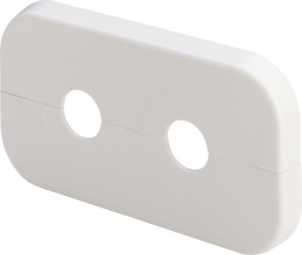 Viega Doppelrosette VIEGA 1079.7 110x60x10x15mm, Stichmass 40mm, für Heizung