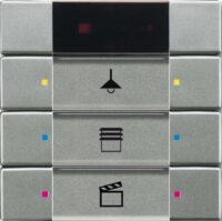 Busch-Jaeger Tastsensor KNX PowN Unterputz grau 6129/01-803 metallic 3-fach 6pkt