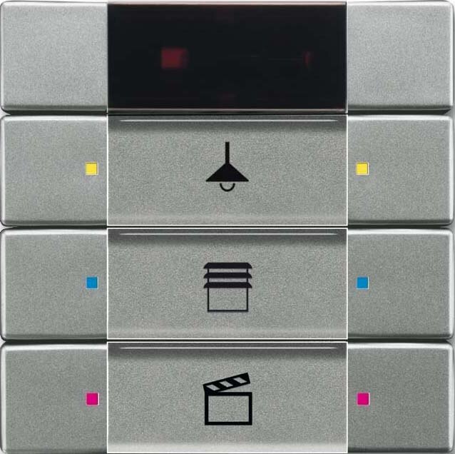 Busch-Jaeger Busch-Jaeger Tastsensor KNX PowN Unterputz grau 6129/01-803 metallic 3-fach 6pkt