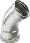 Viega Bogen 45 Grad mit SC Sanpress Inox 2326XLLF in LABS-frei in 88,9mm