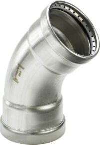 Viega Bogen 45 Grad mit SC Sanpress Inox 2326XLLF in LABS-frei in 88,9mm