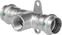 Viega Wandscheiben-T-Stück SC Sanpress Inox 2317.3 in 22mmxRp1/2x22mm Edelstahl