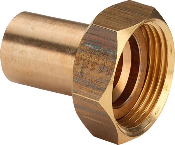 Verschraubung SANPRESS Nr.2264, 338558 flachdichtend 42x13/4 aus Rotguss