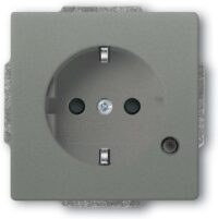 Busch-Jaeger Steckdose 1-fach grau metallic Unterputz solo 20 EUCBL-803 mit BS IP20