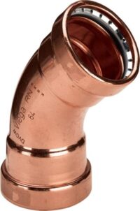 Bogen PROFIPRESS 2426XL 64,0mm 45 Grad 577766 aus Kupfer, für Wasser