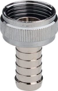 Schlauchverschraubung 3/8"x1/2" flachdichtend, verchromt