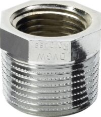 Reduzierstück 3241 1/2x1/4" DVGW, verchromt, mit Mehrkant