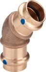 Viega Bogen 45 Grad mit SC Sanpress 2226LF in LABS-frei in 54mm Rotguss